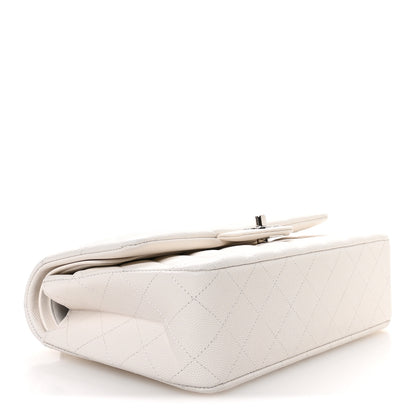 Chanel Caviar Quilted Medium Double Flap White 4 of 11
