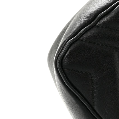 Gucci Calfskin Matelasse Super Mini GG Marmont Shoulder Bag Black 11 of 13