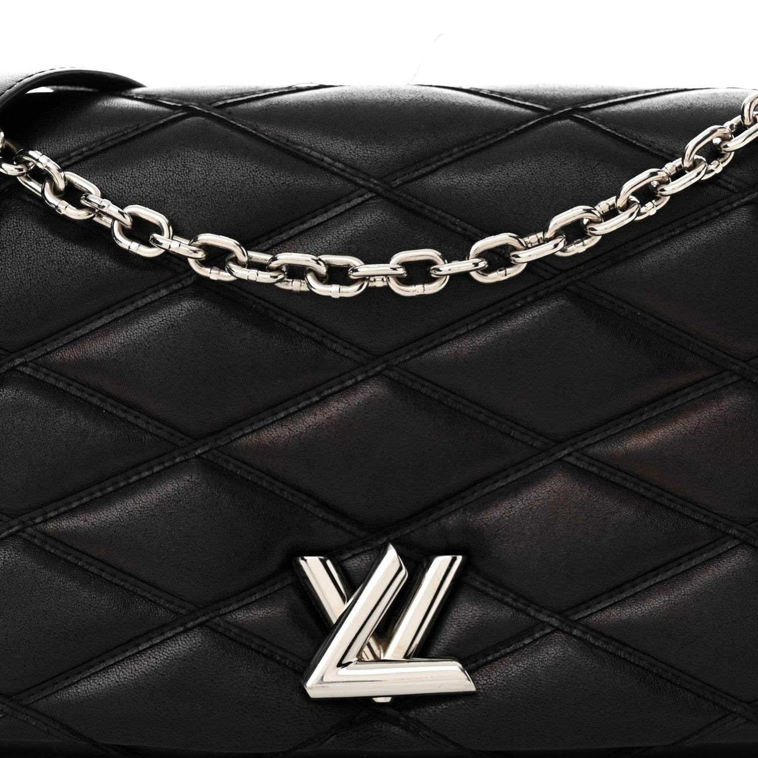 Louis Vuitton Lambskin Malletage GO-14 MM Black 7 of 16