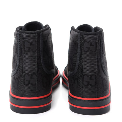 Gucci Econyl Nylon Web Monogram Off The Grid Mens 1977 Tennis High Top Sneakers 9 Black 7 of 10