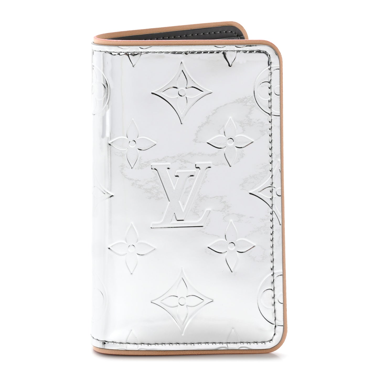 Monogram Mirror Slender Pocket Organizer