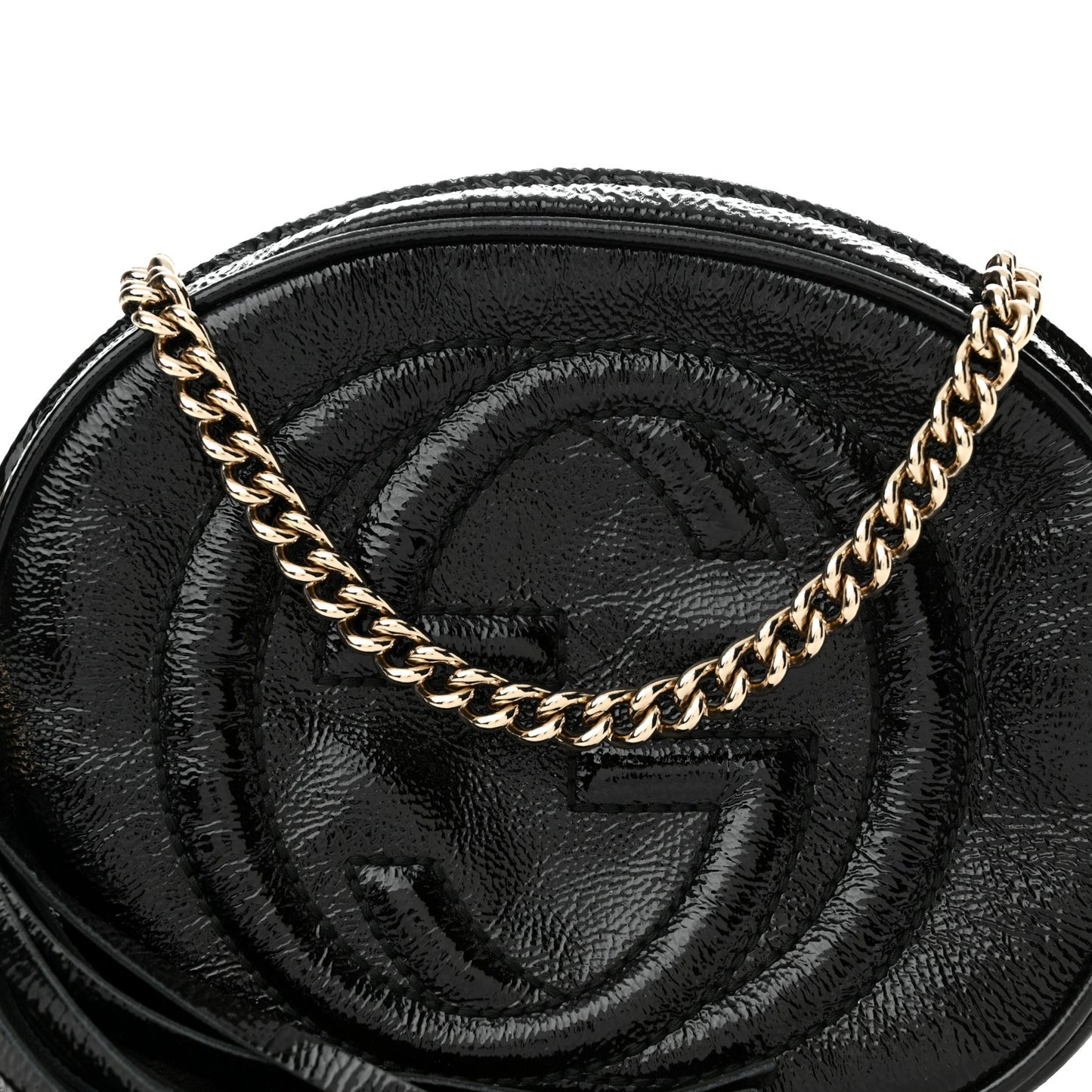Patent Mini Soho Chain Bag Black