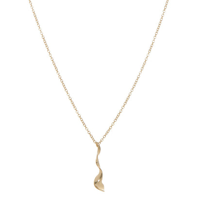 Tiffany 18K Yellow Gold Frank Gehry Orchid Pendant Necklace 1 of 5