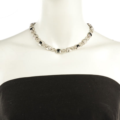 David Yurman Sterling Silver Pave Diamond Black Onyx 7mm Renaissance Necklace 2 of 6