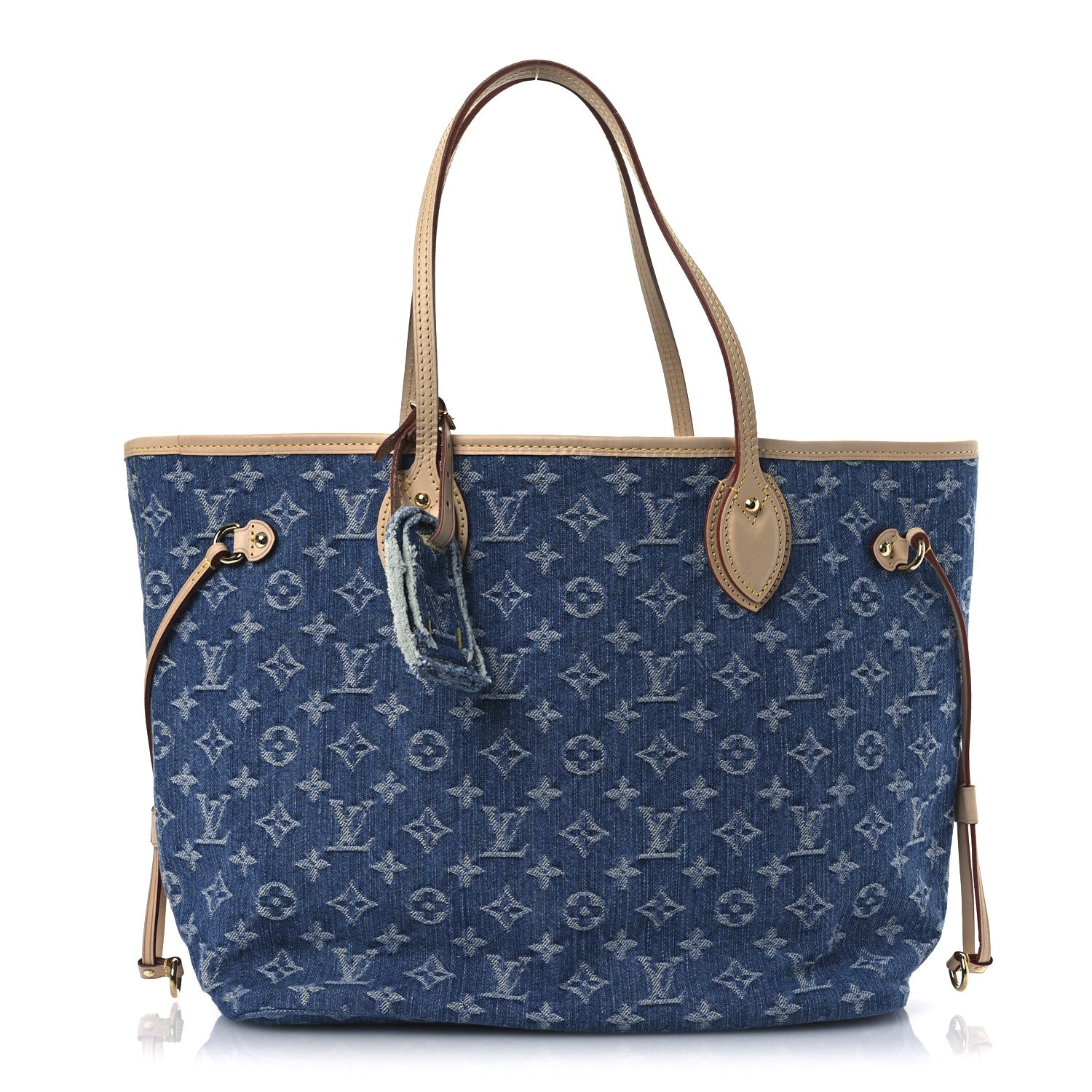 Louis Vuitton Monogram Denim Neo Neverfull MM Blue 1 of 10