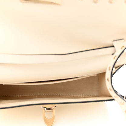 Valentino Garavani Vitello Medium Rockstud Flip Lock Crossbody Bag Light Ivory 5 of 9