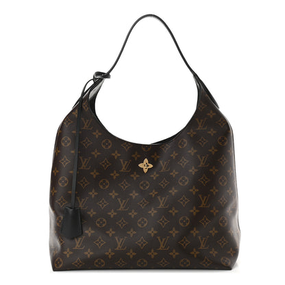 Louis Vuitton Monogram Flower Hobo Black 1 of 6
