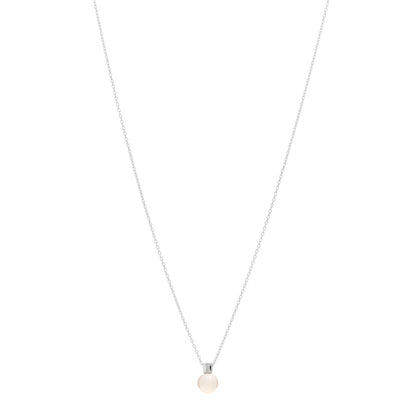 Mikimoto 18K White Gold Akoya Pearl 7mm Pendant Necklace 1 of 3