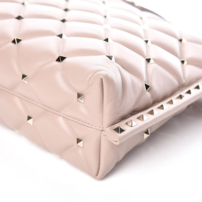 Valentino Garavani Nappa Candystud Shoulder Bag Poudre 6 of 8