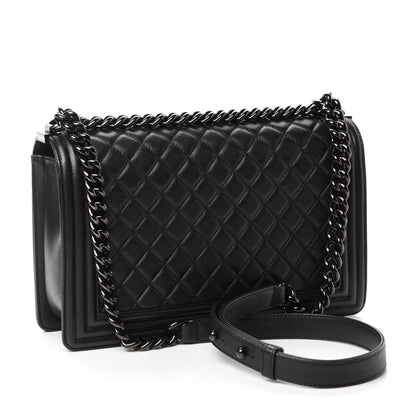 Chanel Caviar Quilted New Medium Boy Flap So Black 3 of 11