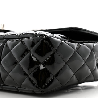 Chanel Patent Quilted Secret Label Medium Flap Black 10 of 11