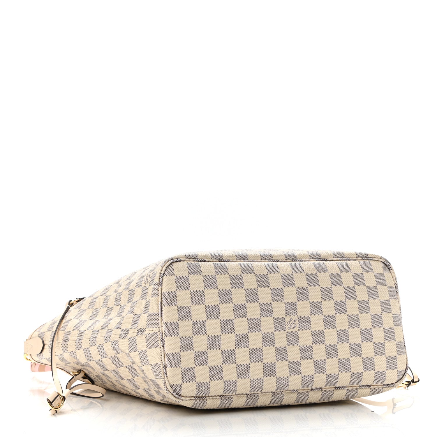 Louis Vuitton Damier Azur Braided Neverfull MM Pink 5 of 10