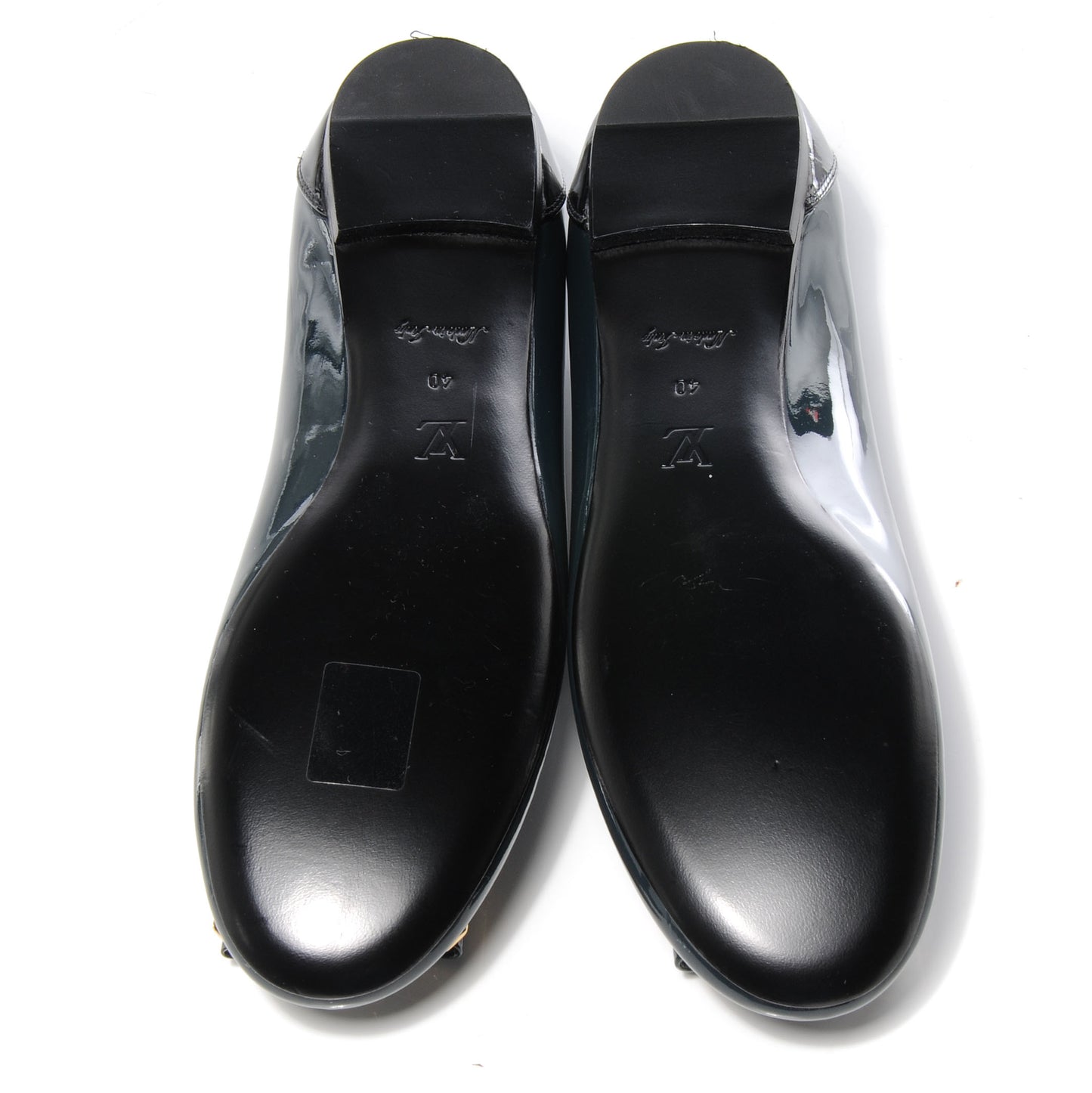 Patent Calfskin Lou Flats Marine 40