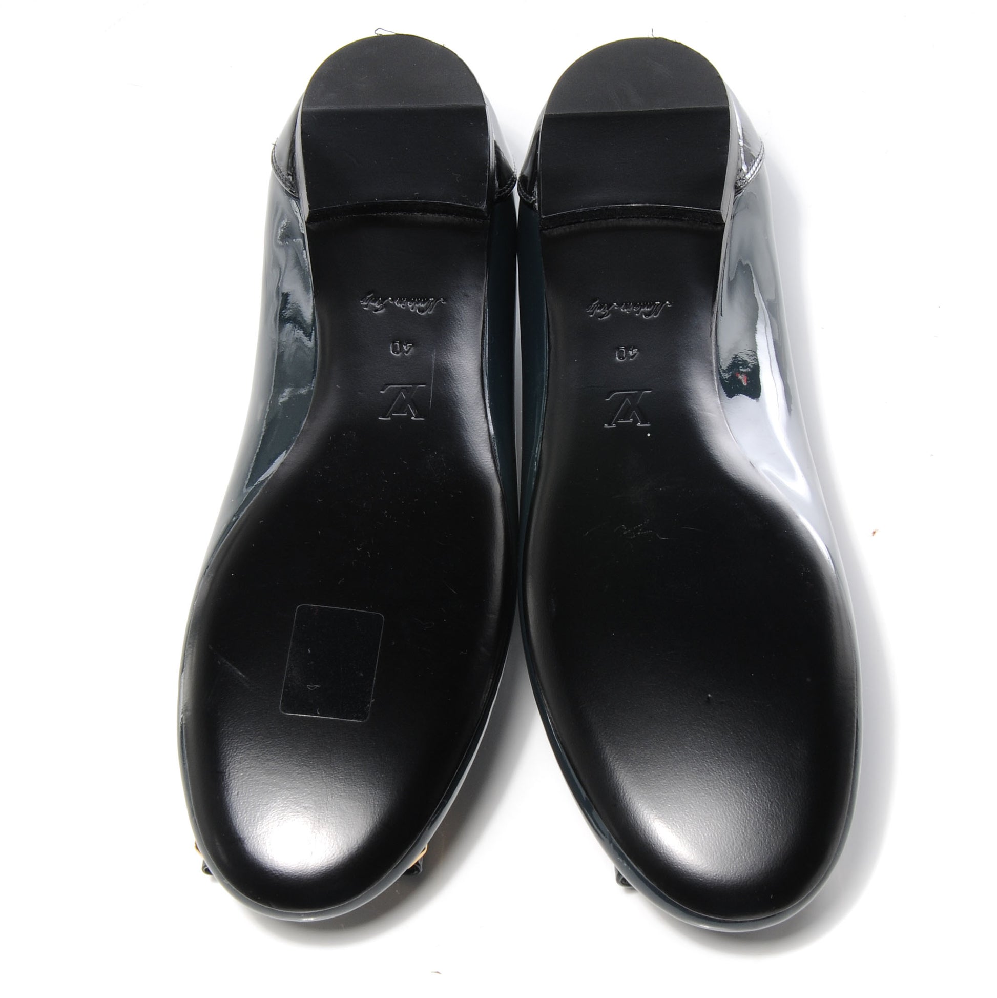 Louis Vuitton Patent Calfskin Lou Flats Marine 40 5 of 7