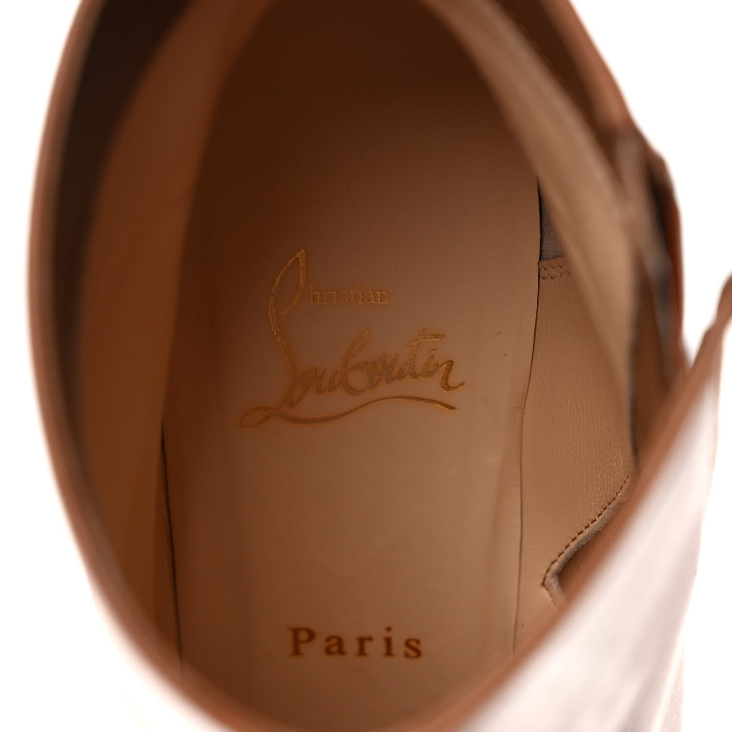 Christian Louboutin Smooth Calfskin Suzi Folk 85 Ankle Boots 39 Cuoio 7 of 7