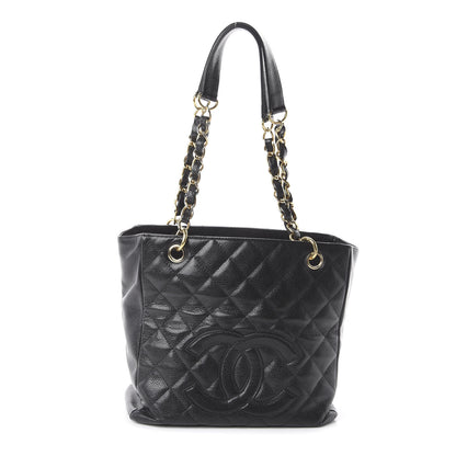 Chanel Caviar Quilted Petit Shopping Tote PST Black 1 of 17