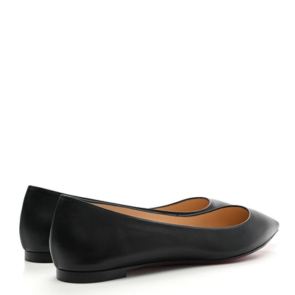 Christian Louboutin Shiny Nappa Ballalla Flats 38.5 Black 4 of 8