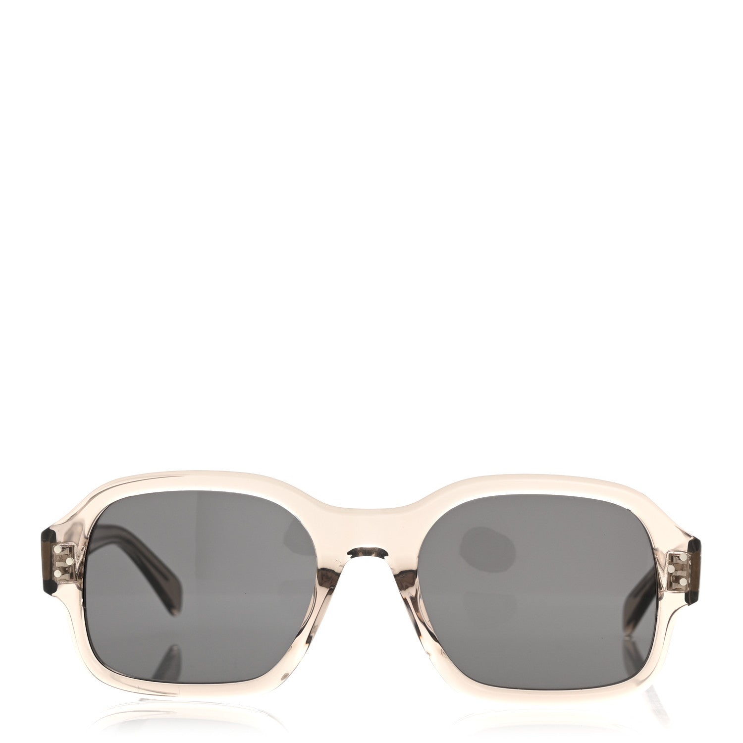 Celine Acetate Square Sunglasses CL40266U Beige Smoke 2 of 7