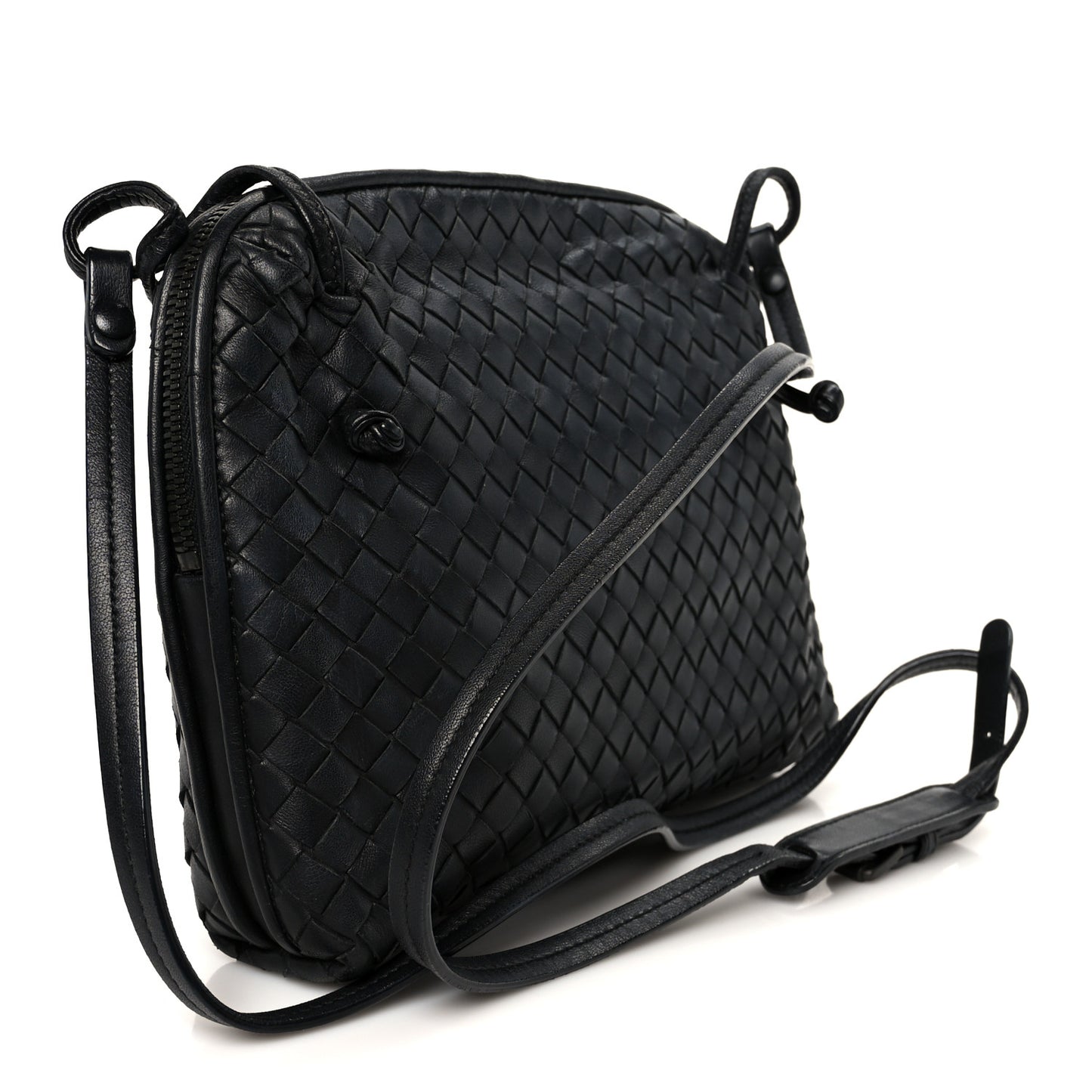 Nappa Intrecciato Nodini Bag Black