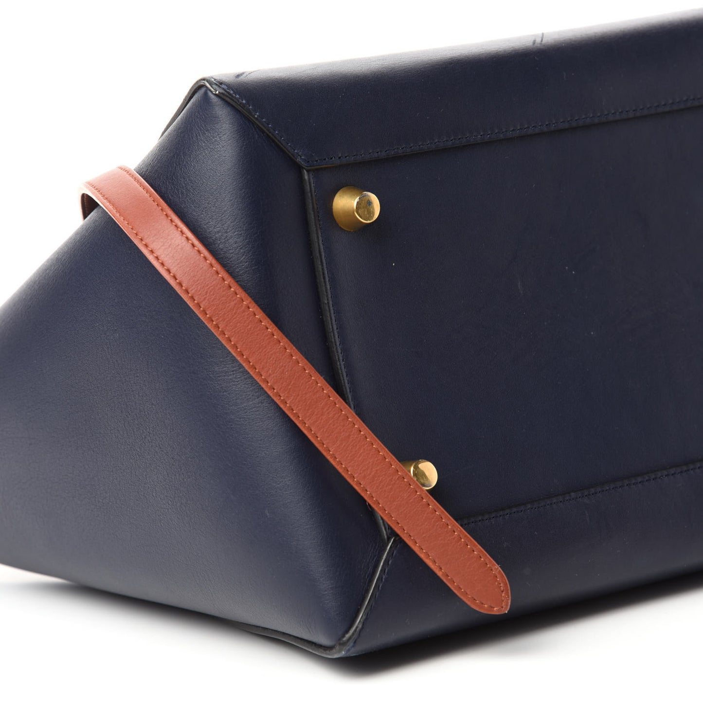 Smooth Calfskin Large Bi-Color Belt Bag Midnight