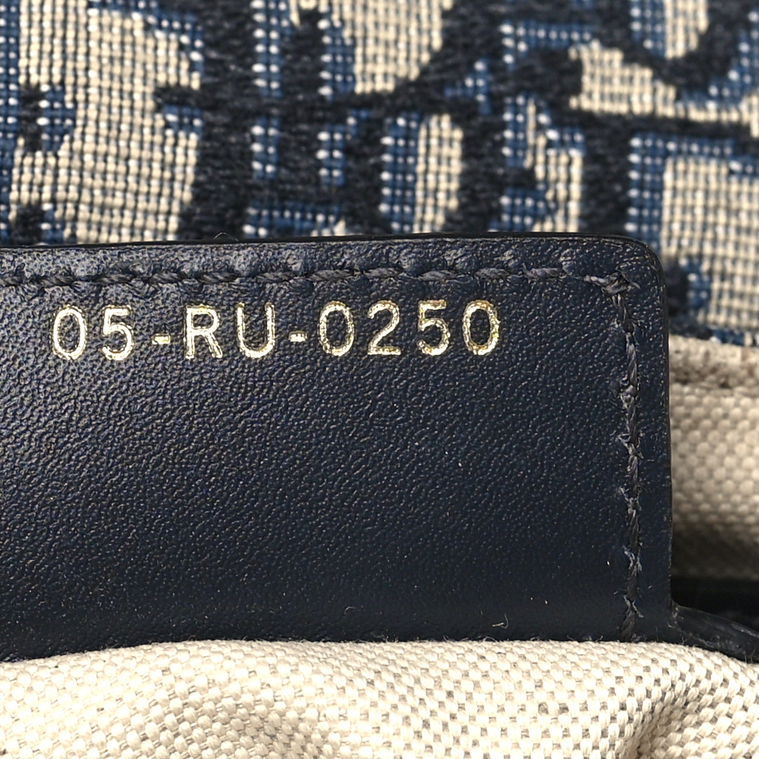 Christian Dior Oblique Saddle Bag Blue 7 of 11