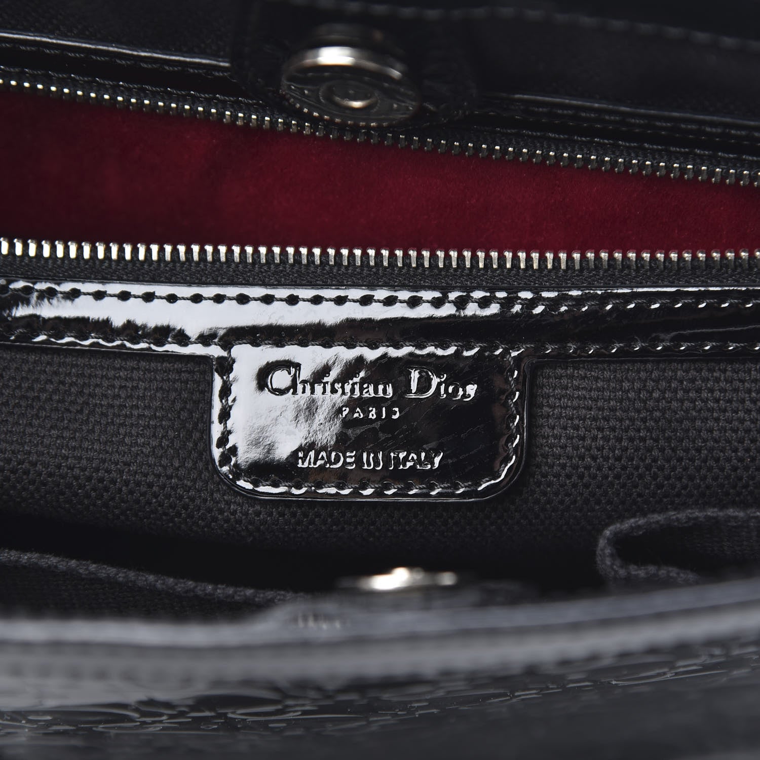 Christian Dior Patent Ultimate Tote Black 5 of 12