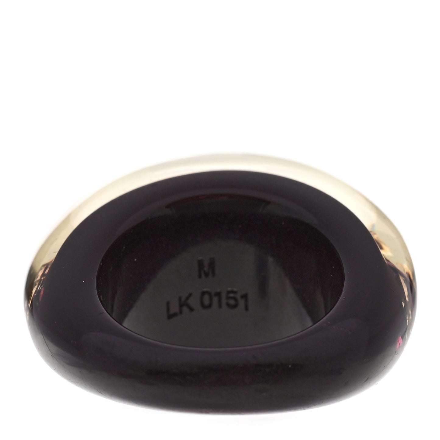 Resin Swarovski Crystal Inclusion Ring M Brown 6.5