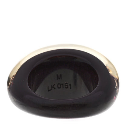Louis Vuitton Resin Swarovski Crystal Inclusion Ring M Brown 6.5 3 of 7