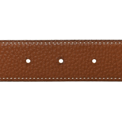 Hermes Box Togo 32mm H Belt 80 Black Gold 3 of 5