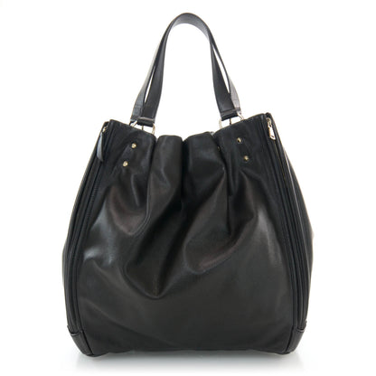 Saint Laurent Leather Biker Tote Black 3 of 8
