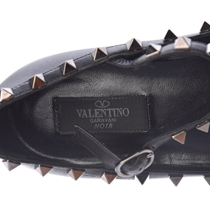 Valentino Garavani Nappa Rockstud Cage Ballerina Flats 38 Black 7 of 12