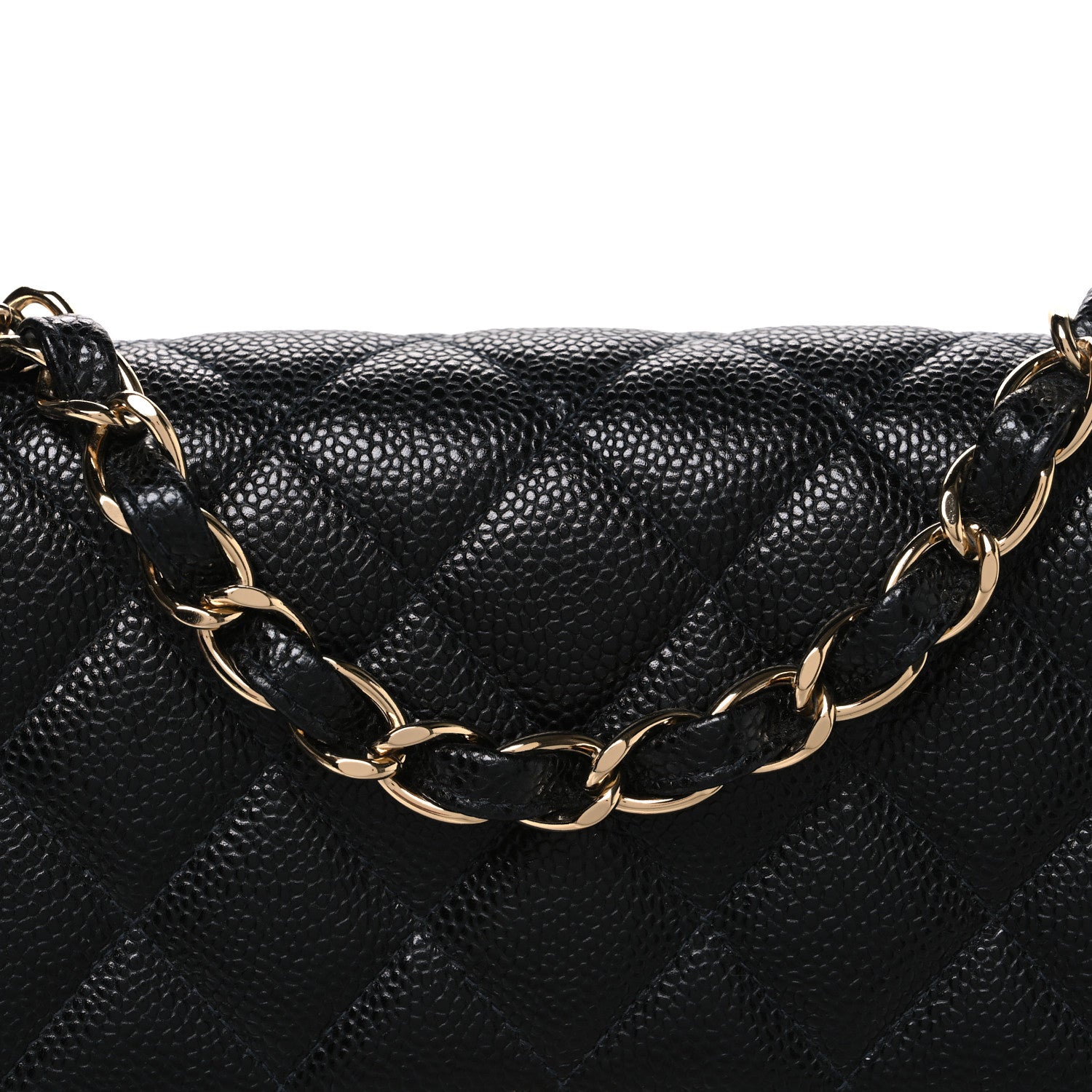 Chanel Caviar Jumbo Single Flap Black 8 of 10