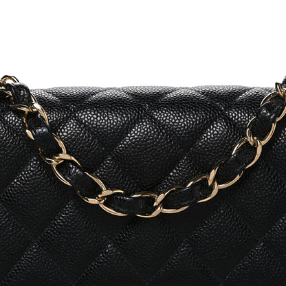 Chanel Caviar Jumbo Single Flap Black 8 of 10