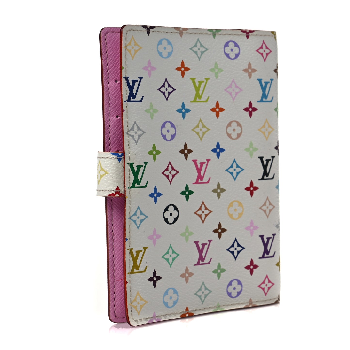 Monogram Multicolor Small Ring Agenda Cover White Litchi