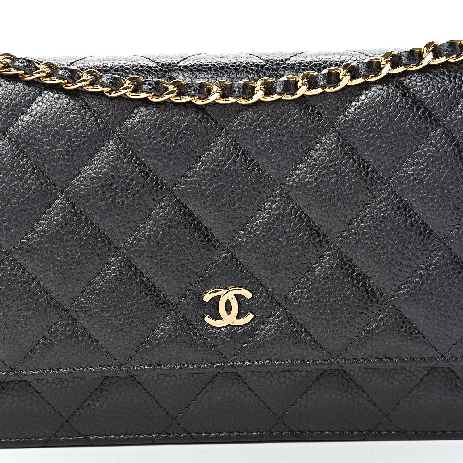Chanel Caviar Quilted Wallet On Chain WOC Black 8 of 12