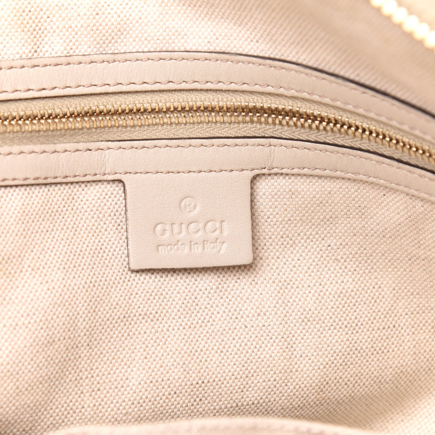 Guccissima Medium Bree Shoulder Bag Off White