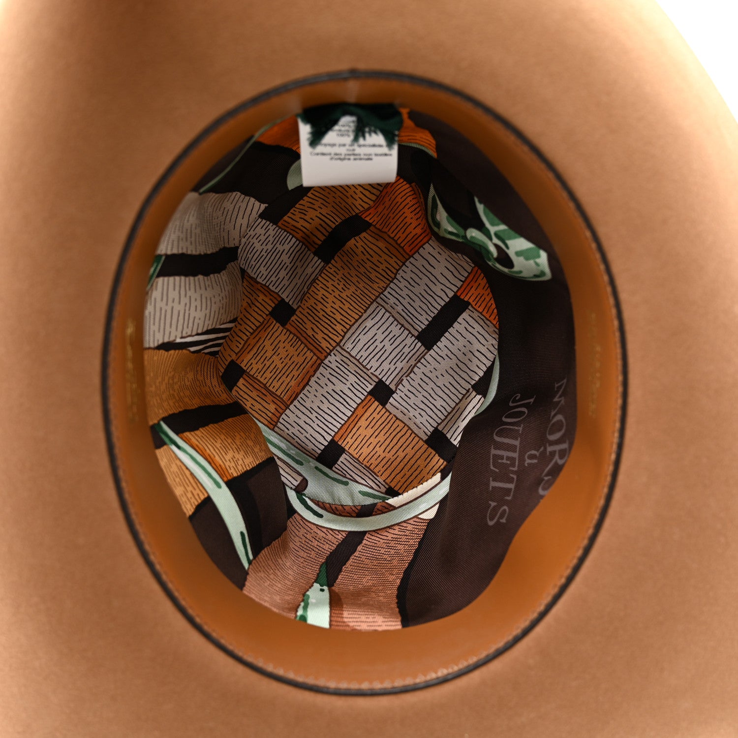 Hermes Rabbit Felt Brides de Gala Francoise Hat 58 Etoupe 7 of 10
