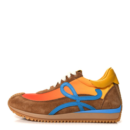 Loewe Fabric Suede Flow Retro Runner Sneakers 37 Blue Tan 1 of 9