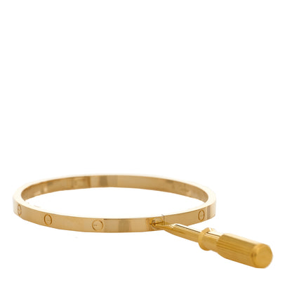 Cartier 18K Yellow Gold Small LOVE Bracelet 17 7 of 8