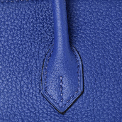Hermes Togo Birkin 25 Bleu Electrique 26 of 34