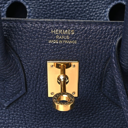 Hermes Togo Birkin 25 Bleu Nuit 6 of 10