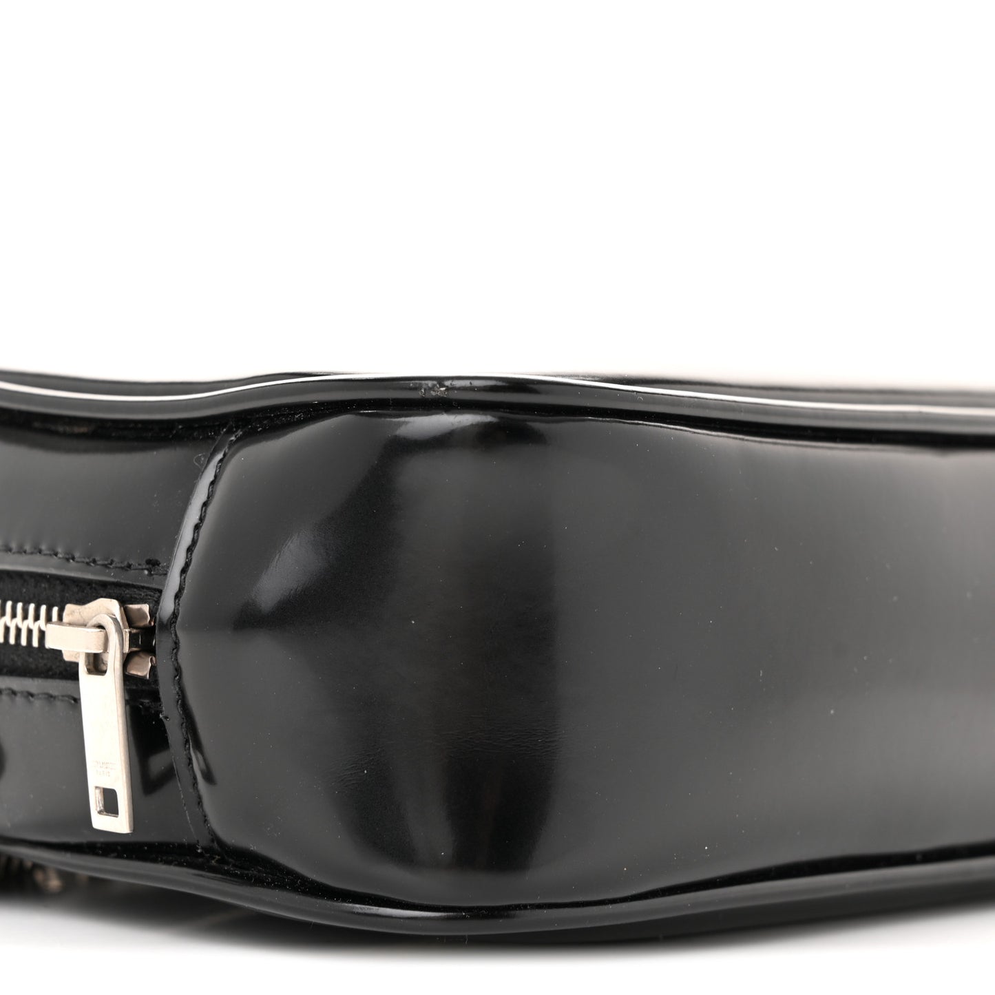 Shiny Calfskin Monogram Mini Lou Camera Bag Black