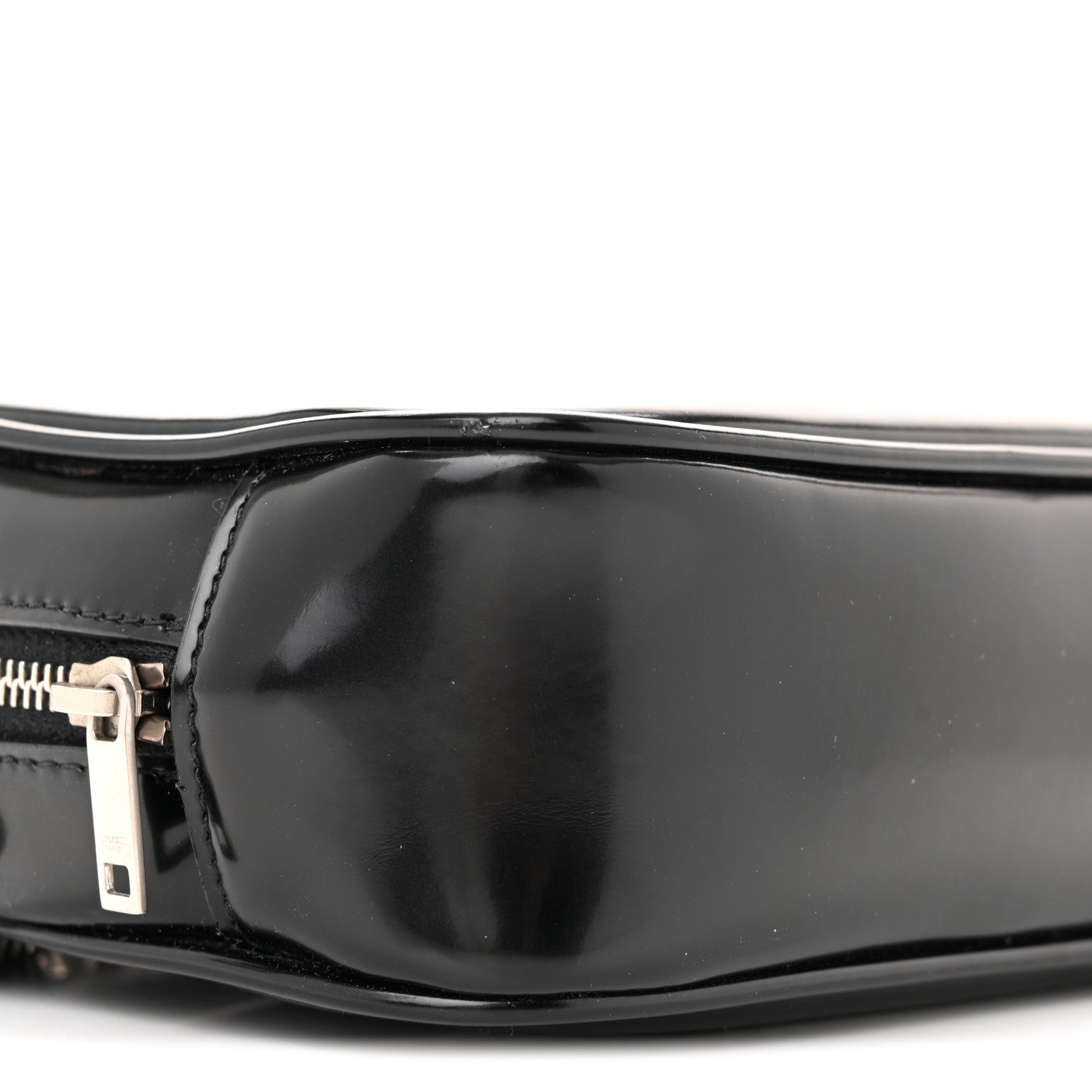 Saint Laurent Shiny Calfskin Monogram Mini Lou Camera Bag Black 9 of 14