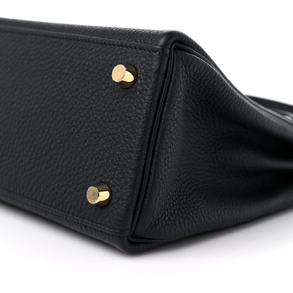 Hermes Togo Kelly Retourne 25 Black 9 of 10