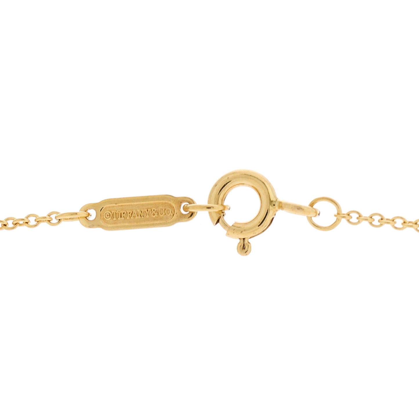 18K Yellow Gold Mini Heart Key Pendant Necklace