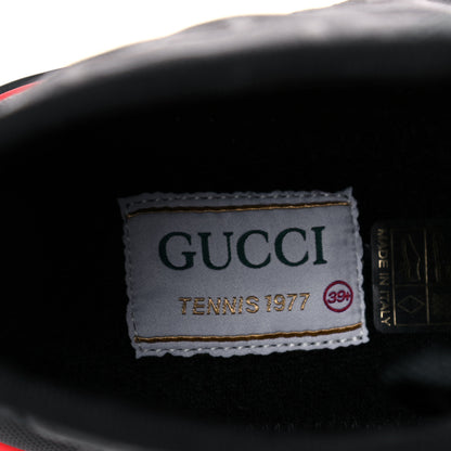 Gucci Econyl Nylon Web Monogram Off The Grid Womens 1977 Tennis High Top Sneakers 39.5 Black 7 of 15