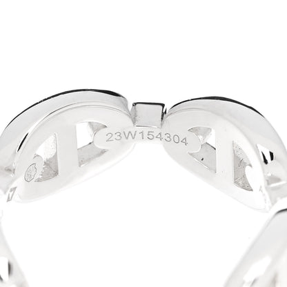 Hermes Sterling Silver PM Chaine d'Ancre Enchainee Band Ring 51 5.75 7 of 9