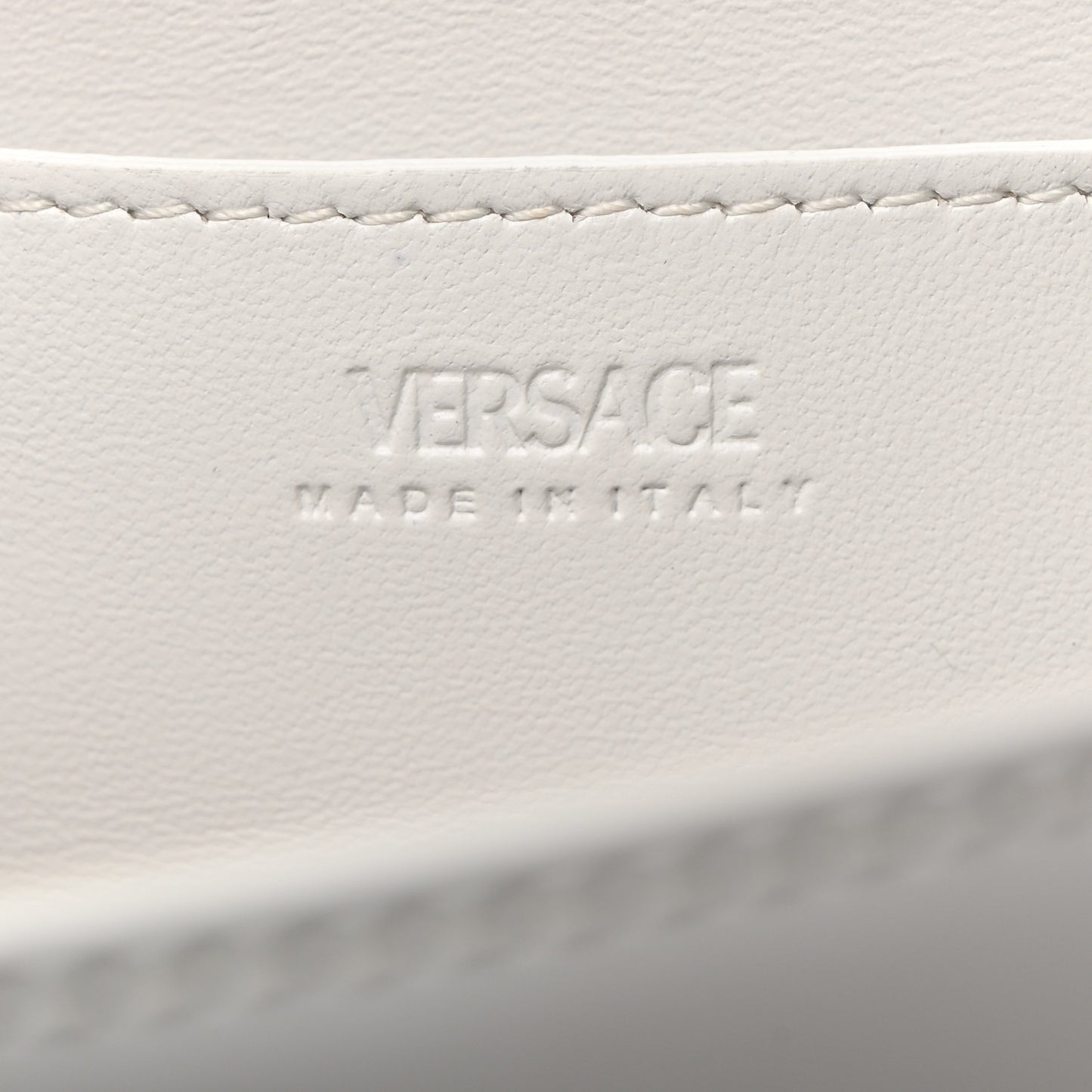 Calfskin Medium Greca Goddess Shoulder Bag White