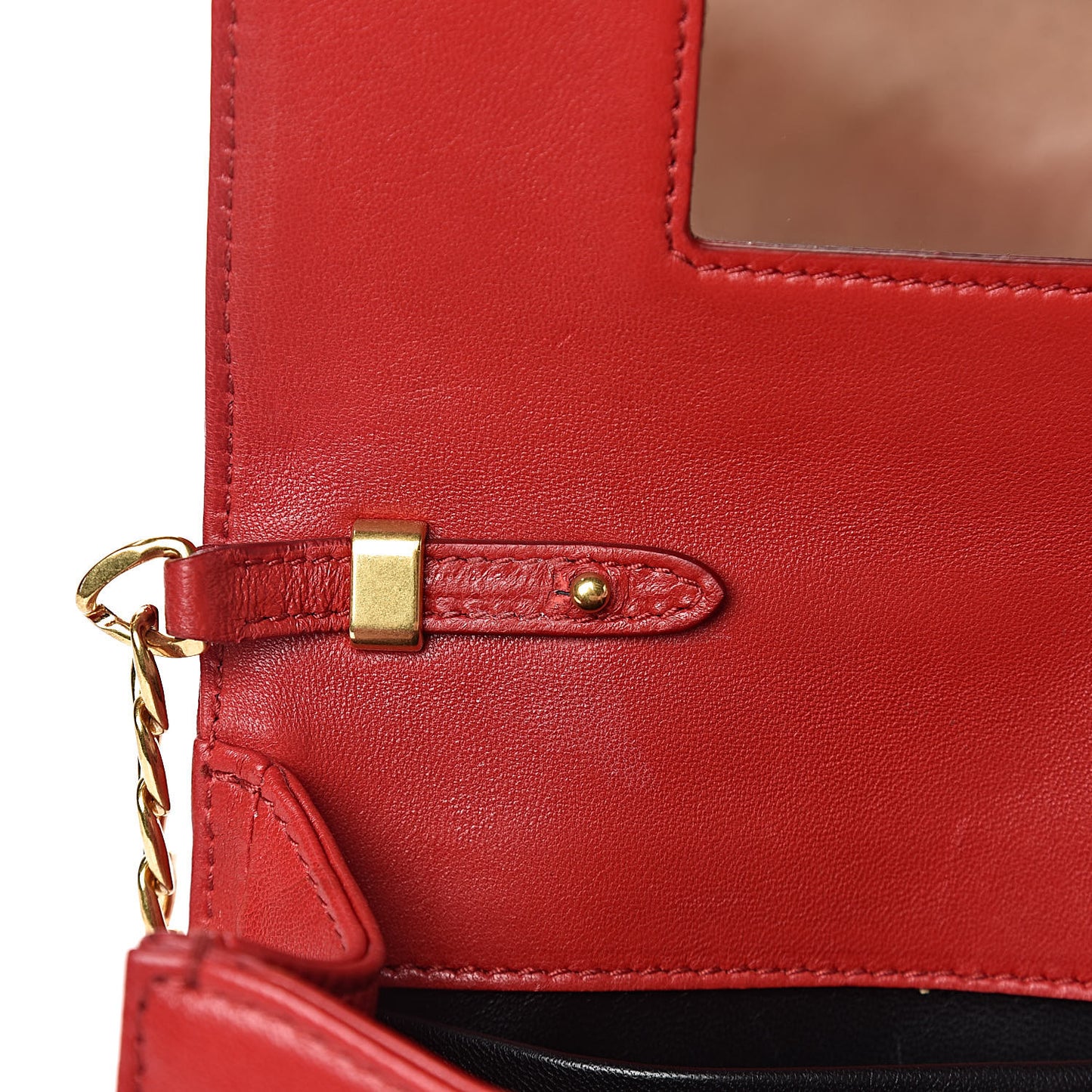 Nappa Gaufre Crossbody Fuoco