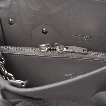 Saint Laurent Grained Calfskin Small Sac De Jour Fog 11 of 32